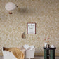 Sandberg Wallpaper Product S10616 pattern name & color Tree Of Life, Honey from the collection Familjen. 