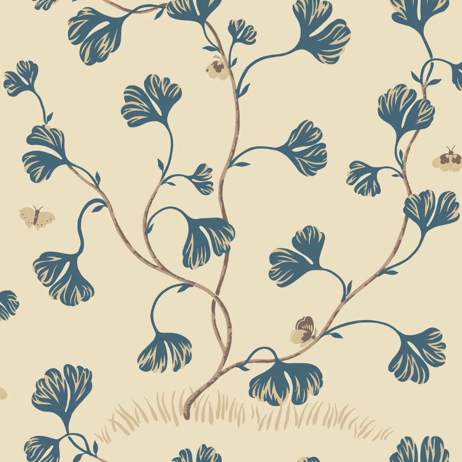 Save on Sandberg Wallpaper Item# S10618 pattern name & color Ebba, Blue