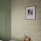 Sandberg Wallpaper pattern name & color Celeste, Green from the collection Familjen. 