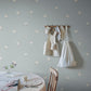 Sandberg Wallpaper pattern name & color Frida, Light Blue from the collection Familjen. 