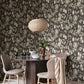 Sandberg Wallpaper pattern name & color Elliot, Graphite from the collection Familjen. 