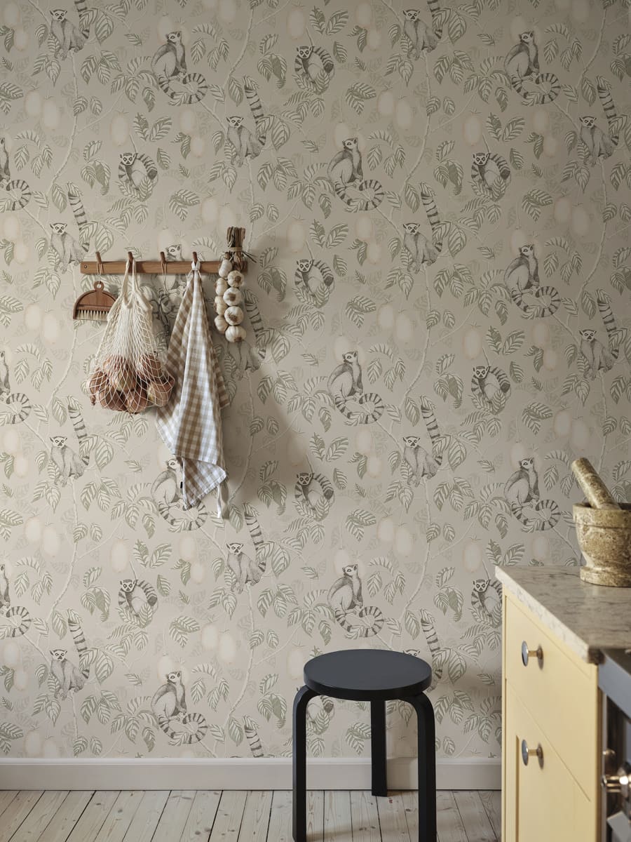 Sandberg Wallpaper Pattern number S10633 pattern name & color Elliot, Sandstone from the collection Familjen. 