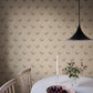 Sandberg Wallpaper pattern name & color Lilly, Blush from the collection Familjen. 