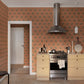 Sandberg Wallpaper pattern name & color Lilly, Terracotta from the collection Familjen. 