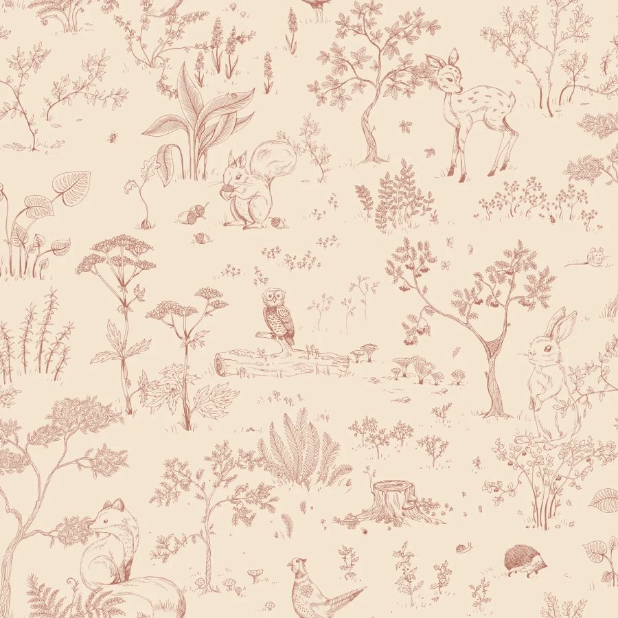 Select Sandberg Wallpaper Pattern number S10641 pattern name & color Hollie, Terracotta