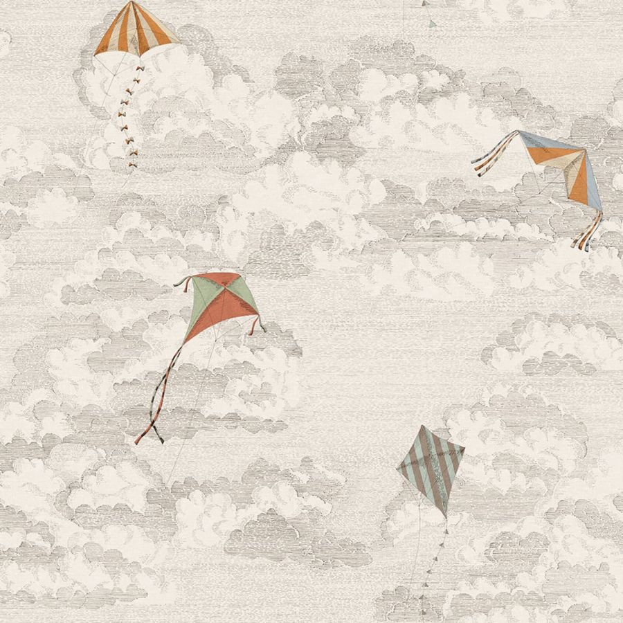 Acquire Sandberg Mural Product S10643 pattern name & color Bonnie And Kites, Graphite