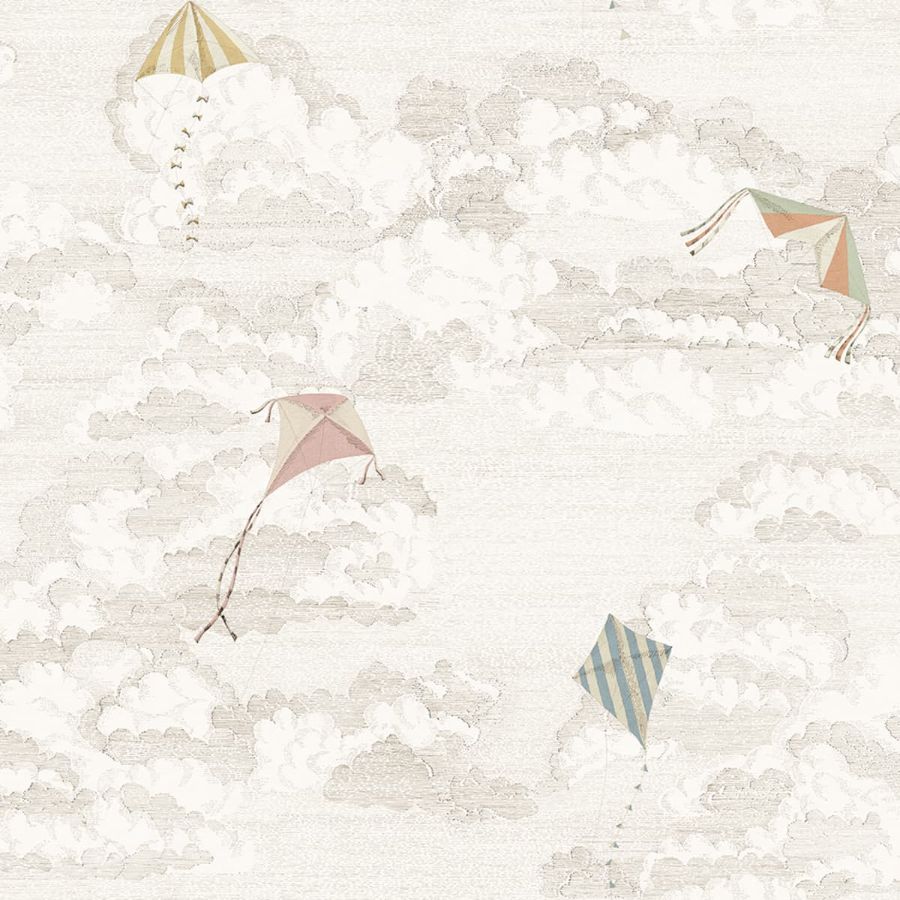 Search Sandberg Mural Item# S10645 pattern name & color Bonnie And Kites, Sand