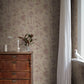 Sandberg Wallpaper pattern name & color Adele, Beige from the collection Familjen. 