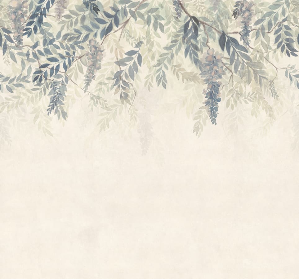 Sandberg Wallpaper pattern name & color Wisteria, Blue from the collection Tradgarden. 