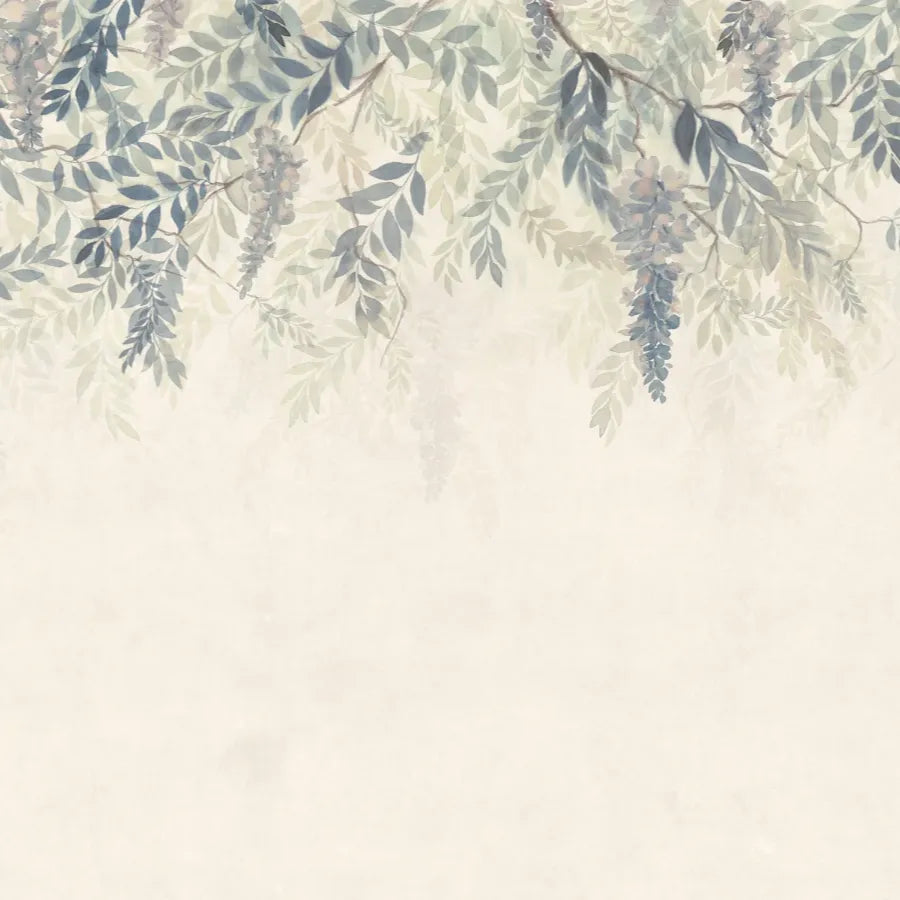 Sandberg Wallpaper SKU S10656 pattern name & color Wisteria, Blue from the collection Tradgarden. 