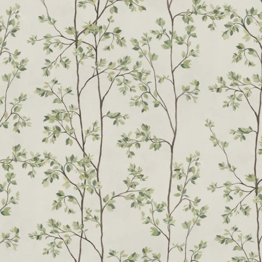 Sandberg Mural pattern name & color Laura, Green from the collection Villa Como. 