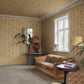 Sandberg Wallpaper pattern name & color Carla, Honey from the collection Villa Como. 