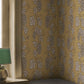 Sandberg Wallpaper Item S10661 pattern name & color Carla, Honey from the collection Villa Como. 