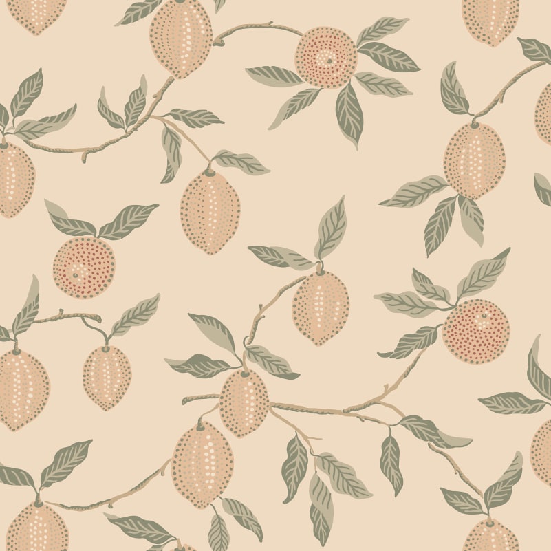 View Sandberg Wallpaper SKU# S10667 pattern name & color Limone, Blush