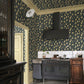 Sandberg Wallpaper pattern name & color Limone, Charcoal from the collection Villa Como. 