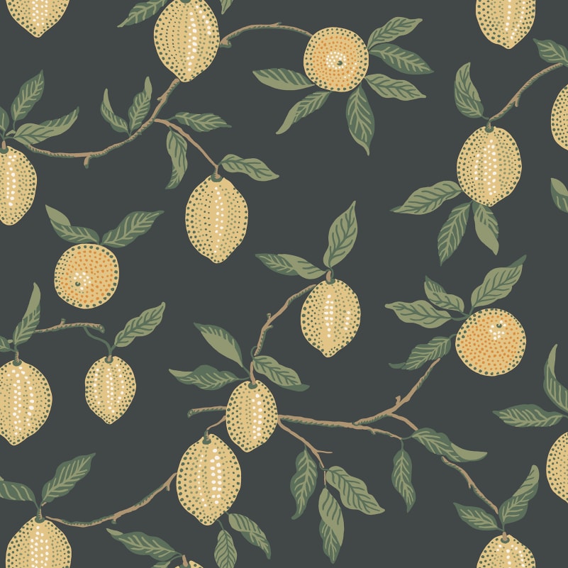 Find Sandberg Wallpaper Pattern number S10668 pattern name & color Limone, Charcoal