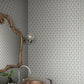 Sandberg Wallpaper pattern name & color Elena, Blue from the collection Villa Como. 