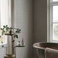 Sandberg Wallpaper Item# S10669 pattern name & color Elena, Blue from the collection Villa Como. 