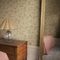 Sandberg Wallpaper Pattern# S10676 pattern name & color Mila, Olive Green from the collection Villa Como. 