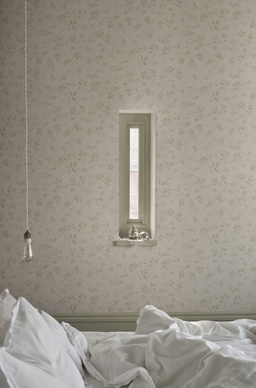 Sandberg Wallpaper pattern name & color Mila, Light Green from the collection Villa Como. 