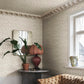 Sandberg Wallpaper pattern name & color Olivia, Burgundy from the collection Villa Como. 