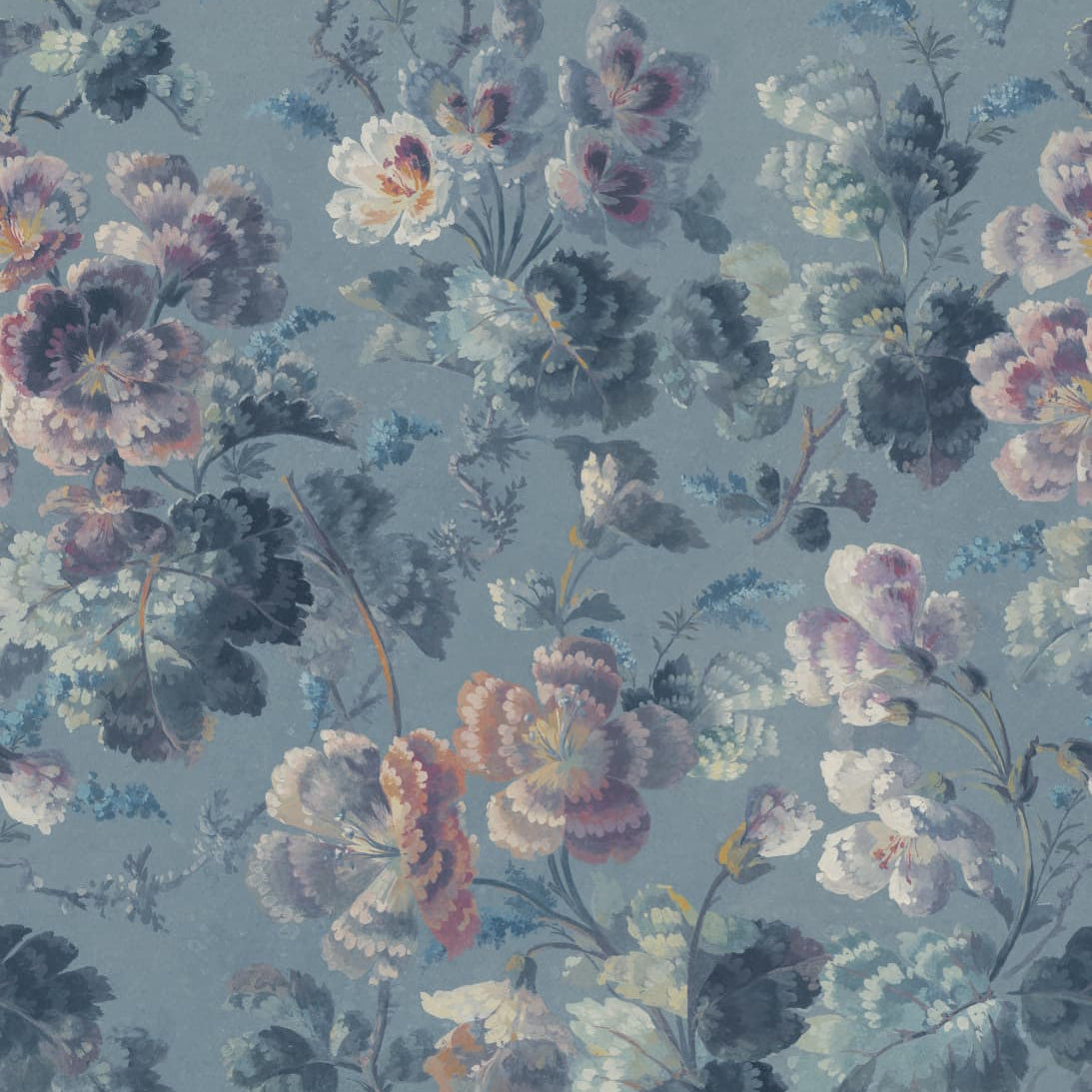 Find Sandberg Mural Item S10684 pattern name & color Ines, Blue