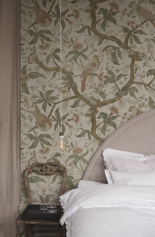 View Sandberg Mural Pattern S10686 pattern name & color Alexa, Garden Green. 