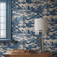 Sandberg Wallpaper SKU S10688 pattern name & color Lake Como, Blue from the collection Villa Como. 
