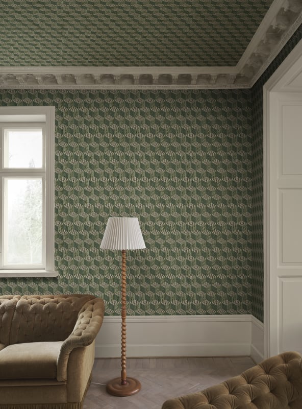 Save on Sandberg Mural Product# S10692 pattern name & color Chiara, Green. 