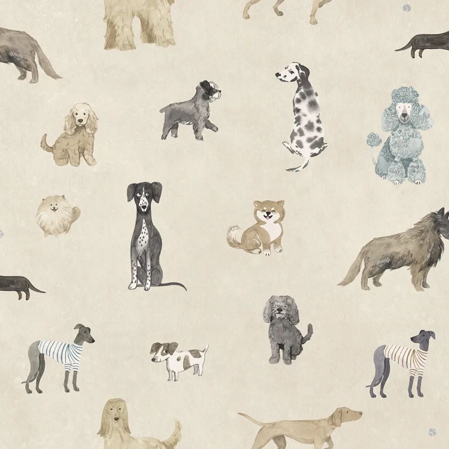 Purchase Sandberg Mural Product S10706 pattern name & color Taiga And Friends, Beige