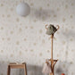 Sandberg Wallpaper pattern name & color Della, Beige from the collection Familjen. 