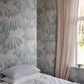 Sandberg Mural pattern name & color Alba Mural, Light Blue from the collection Sandberg Heritage. 