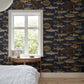 Sandberg Mural SKU S10729 pattern name & color Scandinavian Fish, Dark Blue from the collection Sandberg Heritage. 