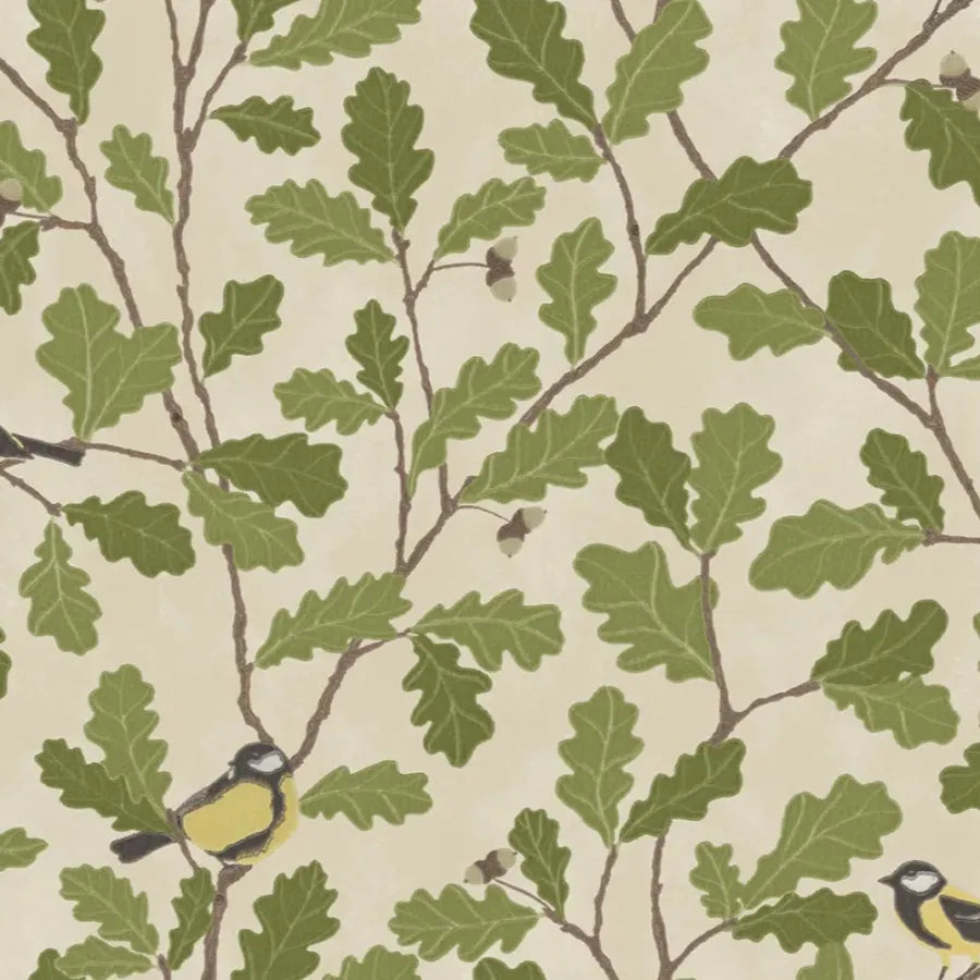 Select Sandberg Mural Pattern S10732 pattern name & color Waldemar, Green