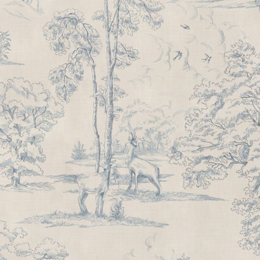 Select Sandberg Mural Pattern S10740 pattern name & color Montfort Mural, Blue