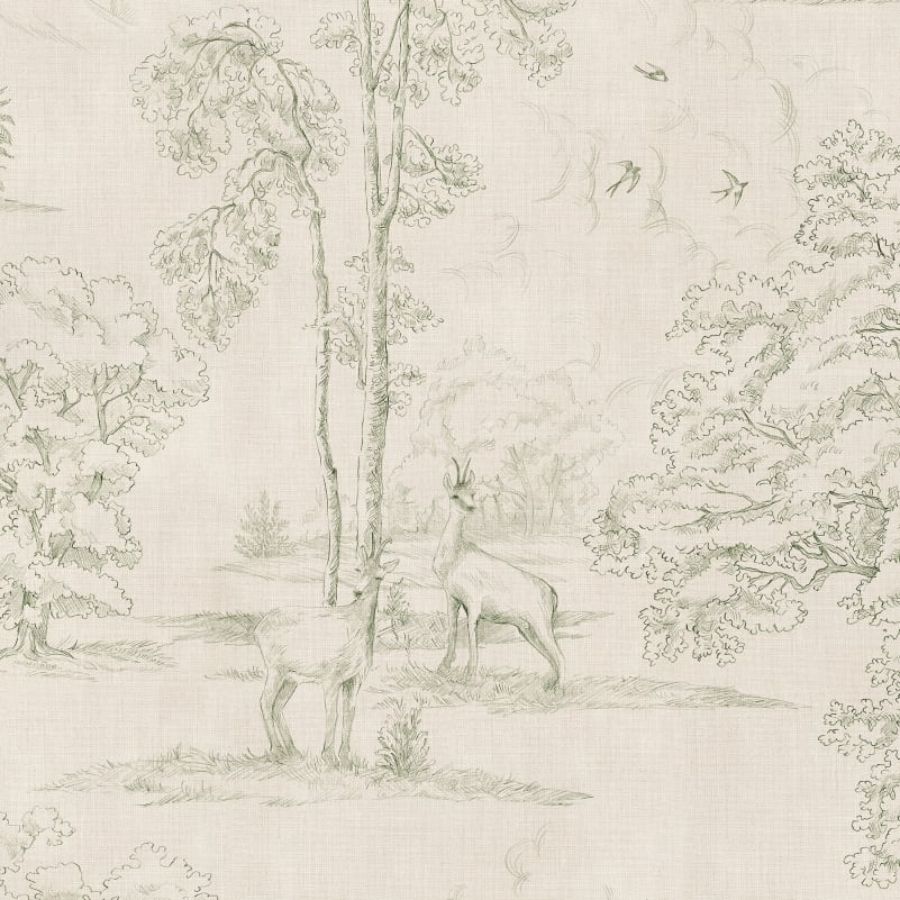 Select Sandberg Mural Item S10742 pattern name & color Montfort Mural, Olive Green