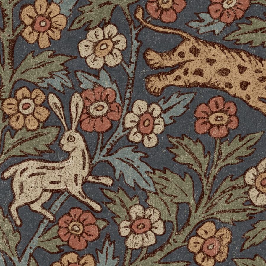 Select Sandberg Mural SKU S10744 pattern name & color Eden Mural, Classic Blue