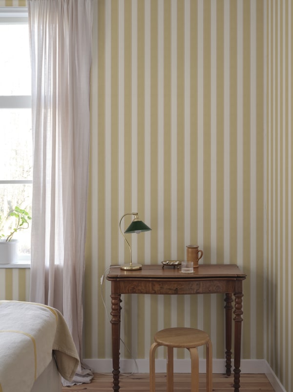 Sandberg Mural Pattern S10748 pattern name & color Henrik, Yellow from the collection Sandberg Heritage. 