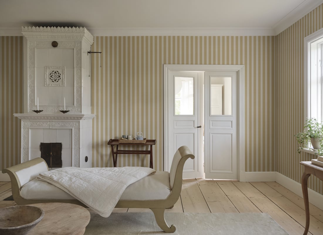 Sandberg Mural pattern name & color Henrik, Yellow from the collection Sandberg Heritage. 