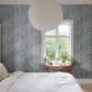 Sandberg Mural pattern name & color Baccus, Light Blue from the collection Sandberg Heritage. 