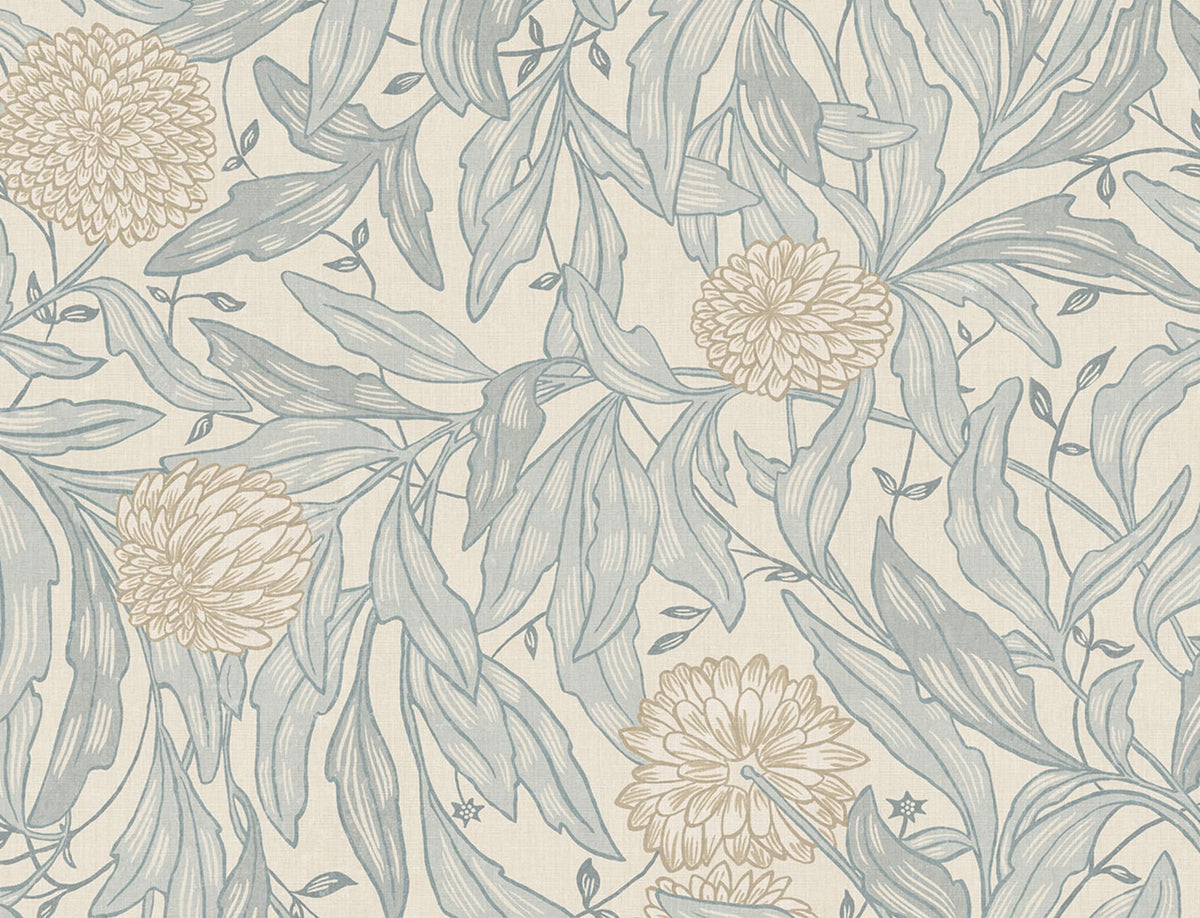 Purchase Sandberg Mural Item S10767 pattern name & color Olof Mural, Misty Blue