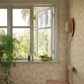 Sandberg Wallpaper pattern name & color Smilli, Clay from the collection Kolonin II. 