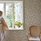 Sandberg Wallpaper pattern name & color Smilli, Oat from the collection Kolonin II. 