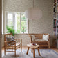 Sandberg Wallpaper pattern name & color Smilli, Misty Blue from the collection Kolonin II. 