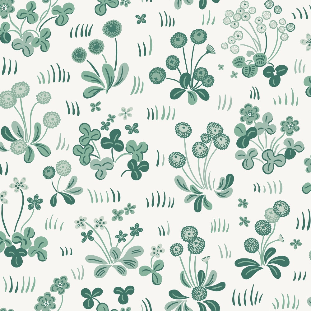 Purchase Sandberg Wallpaper SKU S10784 pattern name & color Bellis, Emerald