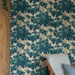 Sandberg Wallpaper pattern name & color Eken, Teal from the collection Sandberg Edition. 