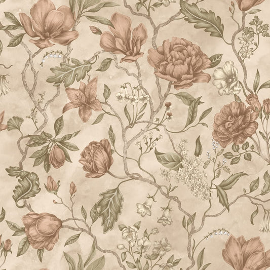 Shop Sandberg Wallpaper Pattern S10795 pattern name & color Linda, Blush