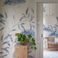 Sandberg Mural Product# S10803 pattern name & color Emmalisa, Blue from the collection Kolonin II. 
