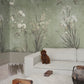 Sandberg Mural Product S10815 pattern name & color Nicola, Sage Green from the collection Villa Como. 