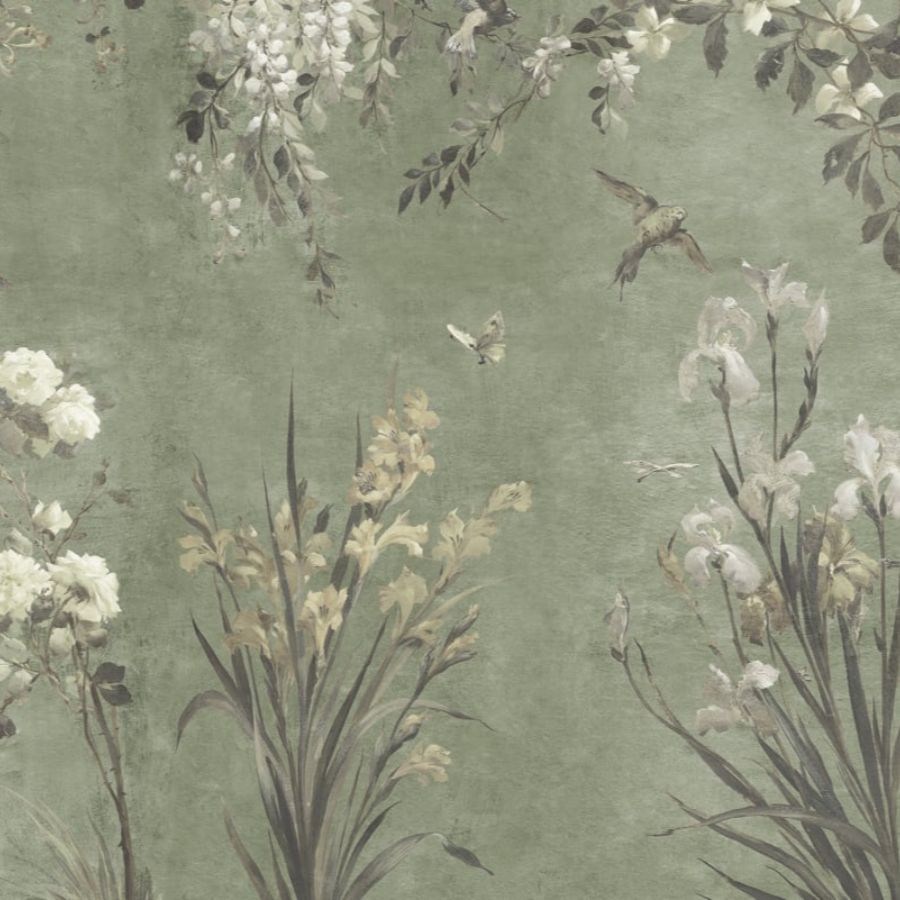 Order Sandberg Mural Product S10815 pattern name & color Nicola, Sage Green